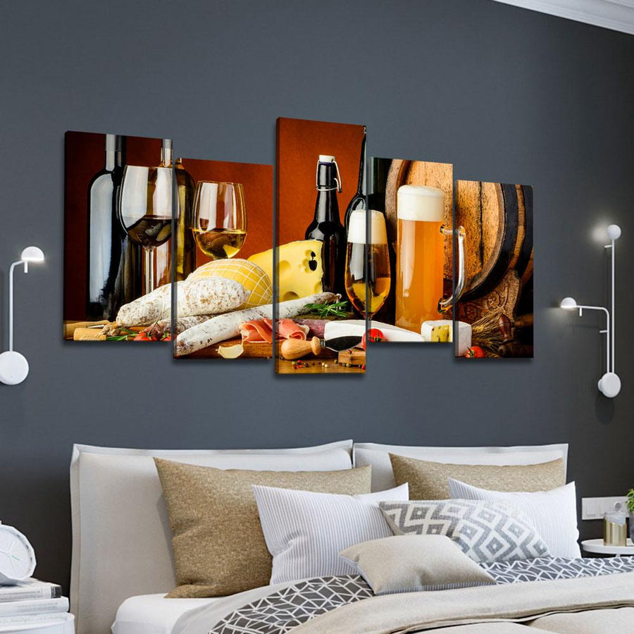 Beer And Wine - Amazing Canvas Prints