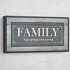 Family Where life begins - Amazing Canvas Prints